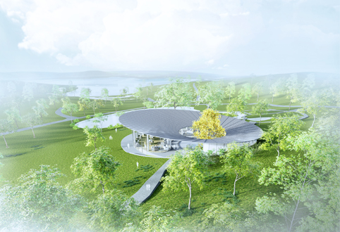 Guangzhou Garden Luhu Lake Architecture Cluster